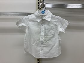 Chemise unie manches courtes