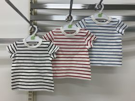T-shirt bébé manches courtes - Fil teint