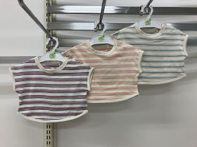 T-shirt bébé manches courtes - Fil teint