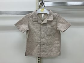 Chemise imprimée manches courtes - Seersucker