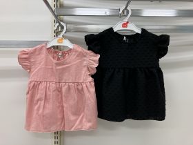 Chemise imprimée manches courtes - Volants