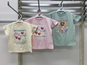 T-shirt manches françaises - Cœurs