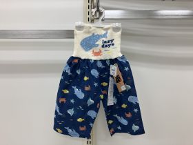 Pyjama bas + haut - Avec bandeau ventral