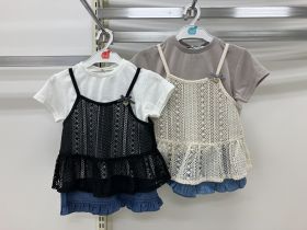 Ensemble T-shirt manches courtes - Denim