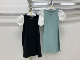 Robe en maille manches courtes - Robe