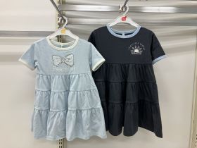 Robe en maille manches courtes - Logo