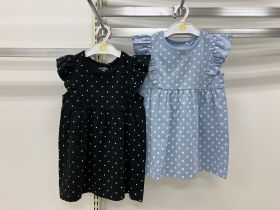 Robe en maille sans manches - Pois