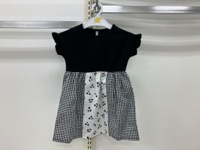 Robe en maille sans manches - Carreaux