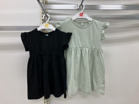 Robe en maille sans manches - Volants
