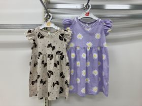 Robe en maille sans manches - Fleurs