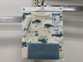 Pyjama jersey manches courtes - Baleine