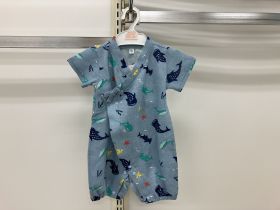Barboteuse toile manches courtes