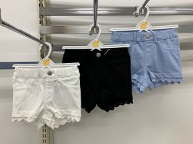 Short en toile - Dentelle