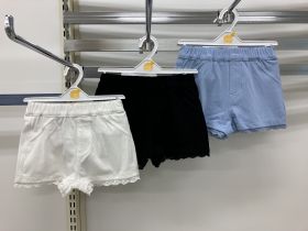 Short en toile - Dentelle