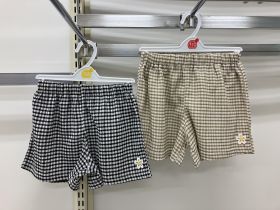 Jupe-culotte en maille - Carreaux
