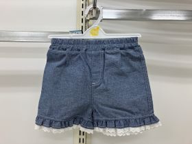 Short en denim - Dentelle