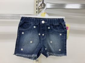 Short en denim - Brodé