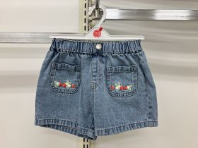Short en denim - Brodé