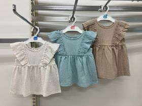 Haut sans manches en toile - Volants