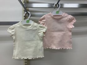 T-shirt bébé manches courtes - Volants