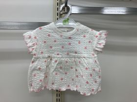 T-shirt bébé manches courtes - Seersucker
