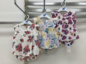 Ensemble bloomer toile sans manches - Fleuri