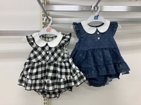 Ensemble bloomer toile sans manches - Gaze de coton