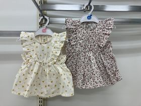 Ensemble bloomer toile sans manches - Fleuri