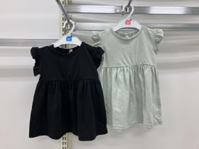 Robe en maille sans manches - Volants
