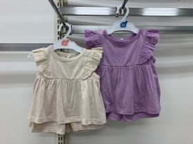 Ensemble bloomer maille sans manches - Volants