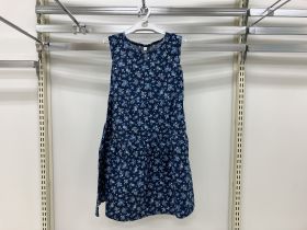 Robe sans manches en toile - Fleuri