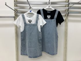 Combinaison-short - Denim