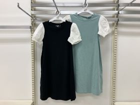 Robe en maille manches courtes - Robe