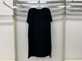 Robe en maille manches courtes - Poche