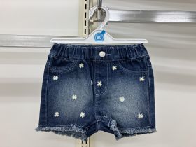 Short en toile - Brodé