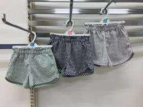 Short en toile - Carreaux