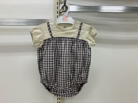 Body manches courtes - Carreaux