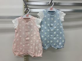 Grenouillère pieds fermés - Fleuri