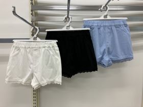 Short en toile - Dentelle
