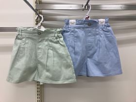 Short en toile - Volants